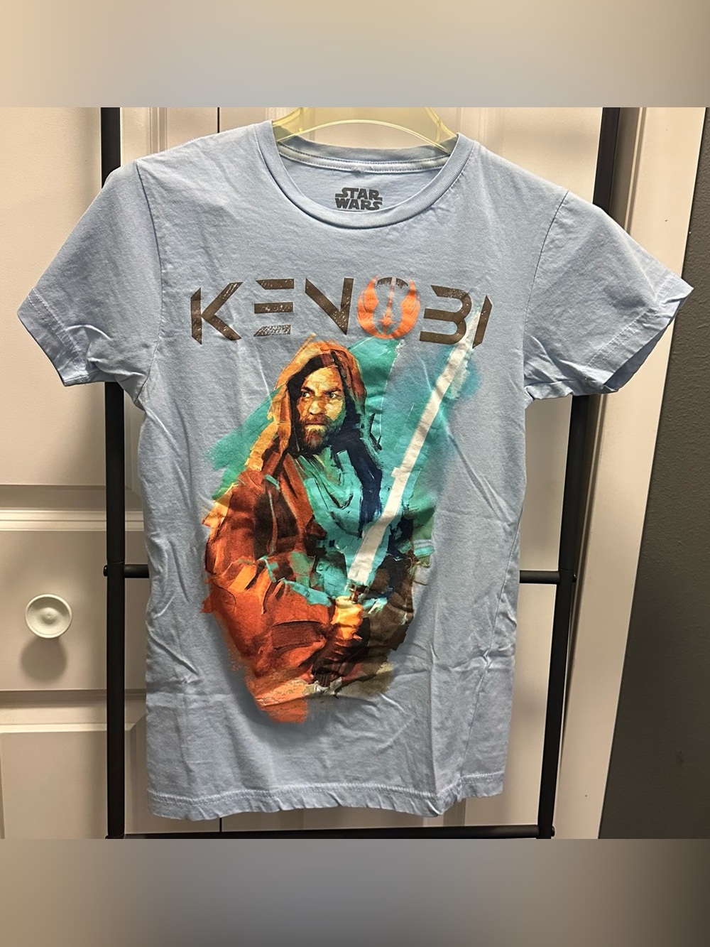 Star Wars 'Kenobi' Light Blue Graphic Tee
